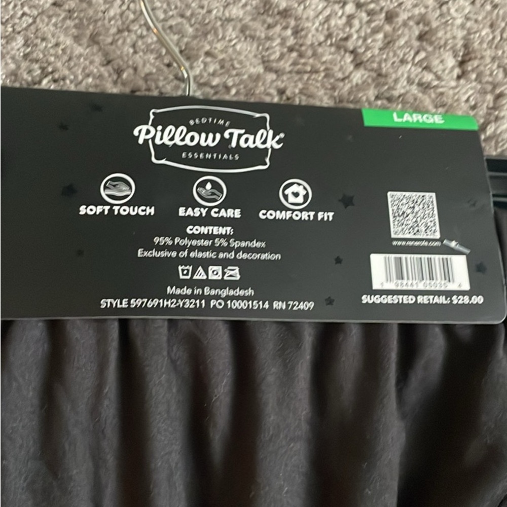 Pillow Talk Essentials Black Soft Touch Pants